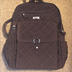 Vera Bradley Microfiber Backpack | Espresso Brown